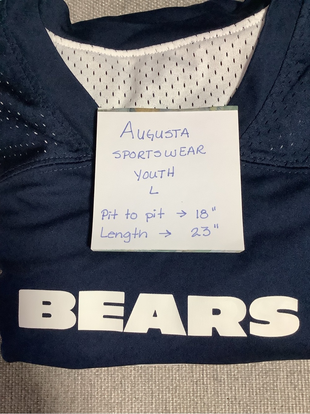 NFL Chicago Bears Youth Flag Football Jersey Boy's Size Large Reversible - Picture 13 of 13